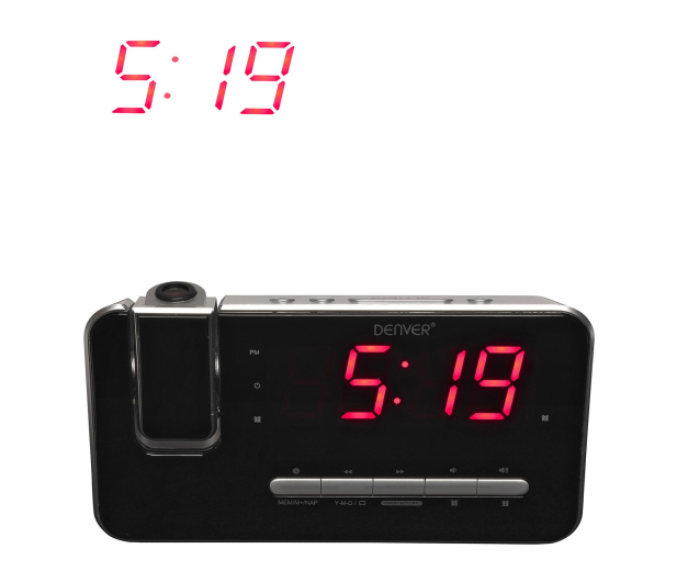 Denver Radiobudzik Denver CRP-618 z projektorem czasu na suficie - 1535090 - zdjęcie 2